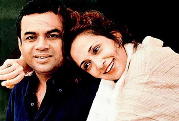 Paresh Rawal with Wife Swaroop Sampat