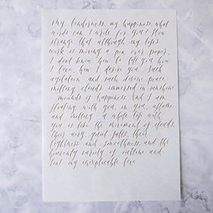 A handwritten letter- Birthday Gift For Wife