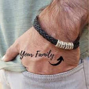 Personalized Bracelet- Gift for Father Birthday
