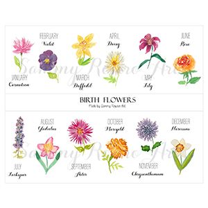 Birth Flower- Best Birthday Gift For Mother