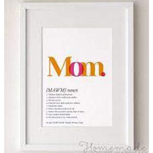 Mom Definition Frame- Best Birthday Gift For Mother