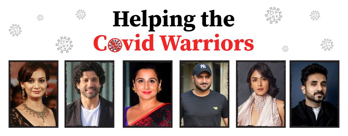 Helping COVID warriors COVID Donation Drive - Celebrities helping COVID warriors Tring