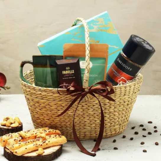 Personalized coffee hamper - thoughtful Raksha Bandhan gifting ideas