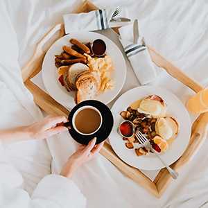 Breakfast in Bed - Creative Birthday Ideas for Husband