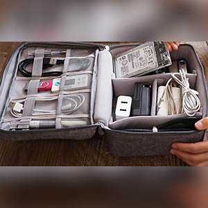 Travel Cable Organizer - Birthday Gifts For Brother Who Stays Abroad