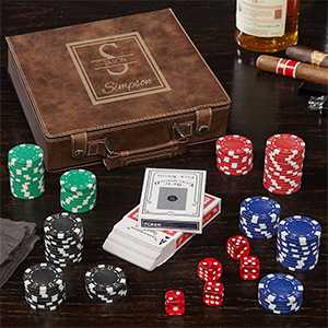 Customised Poker Set - birthday gift for male best friend