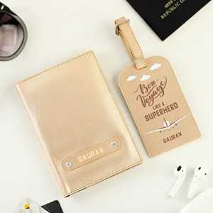 Passport Cover and Luggage Tag - birthday gift for best friend girl