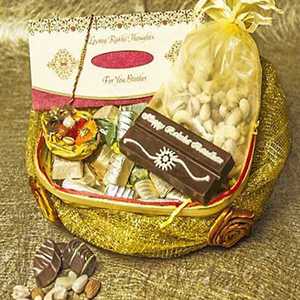 Food Rakhi Gift Hamper - rakhi gift ideas