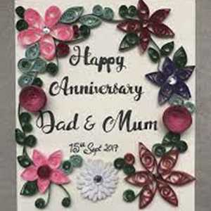 Greeting card - anniversary gifts for parents