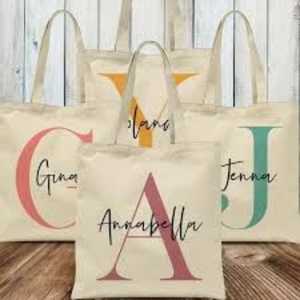 Personalised Hand-Painted Tote Bag - birthday gift for mom