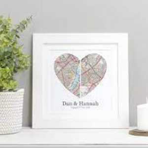 Couple Heart Map - best gift for wife birthday