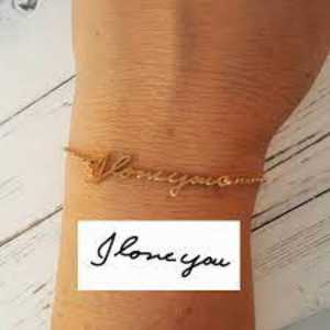 Handwritten Bracelets - best gift for wife on birthday