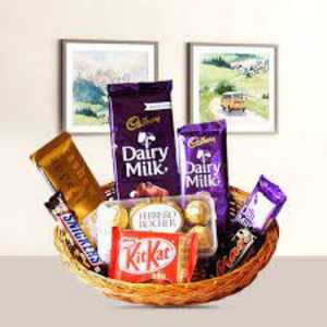 Basket of Chocolate - happy chocolate day