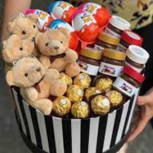 Teddy and Chocolate Gift Hamper - happy teddy day