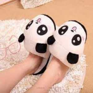 Panda Plush Slippers - valentine week days