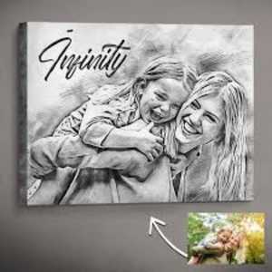 Personalised Mom and Daughter Portrait