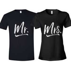 Mr. and Mrs T-shirt - best anniversary gift