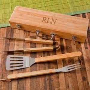 Personalised BBQ Set - wedding anniversary gifts