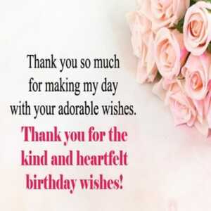 99+ Heartfelt thank you messages for birthday wishes