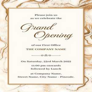 grand opening invitation wording