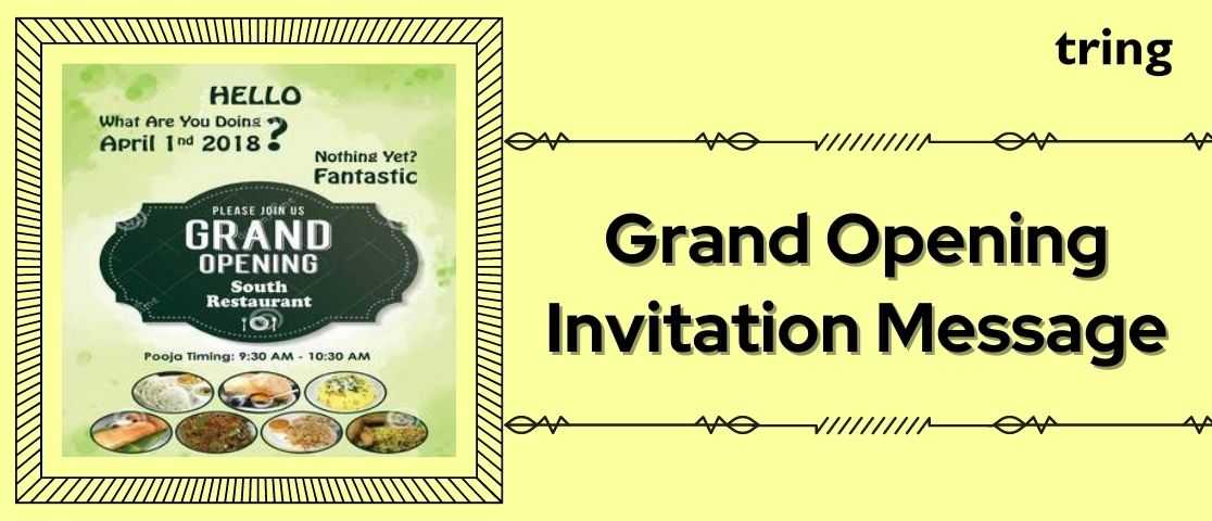 Grand Opening Announcement And Invitation Messages & Samples- 2023