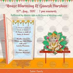 100+ Free Griha Pravesh Invitation Ideas, Cards and Samples