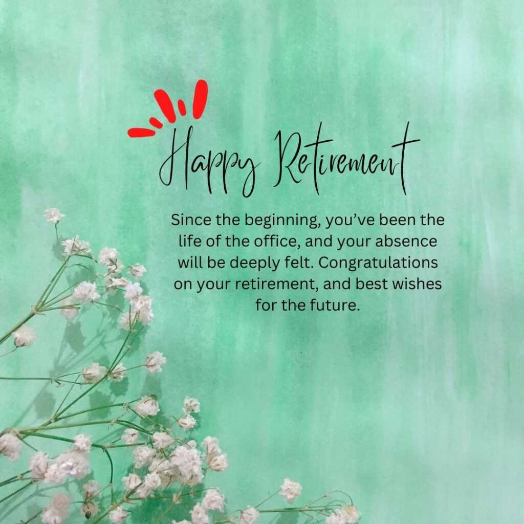 Retirement Wishes: Expressing Gratitude and Well Wishes for the ...