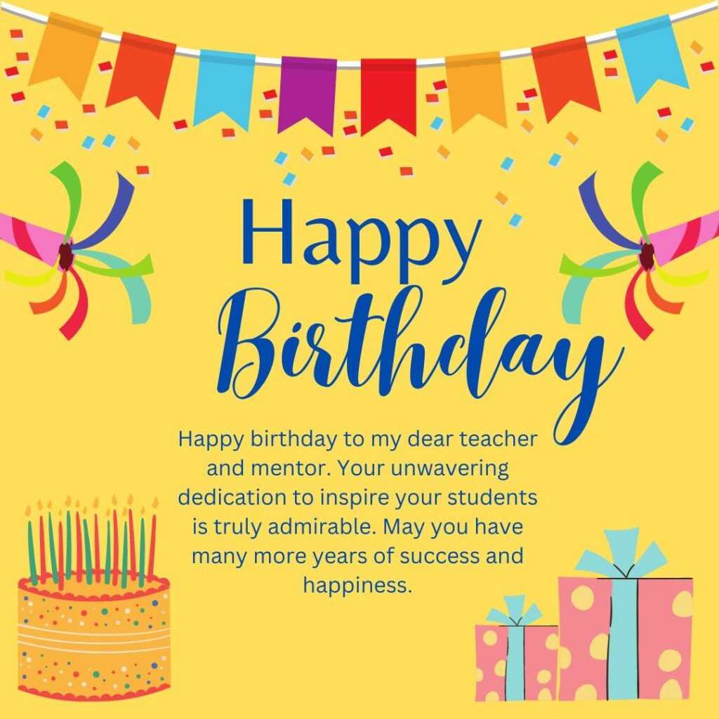 100 Heart Touching Birthday Wishes For Teacher