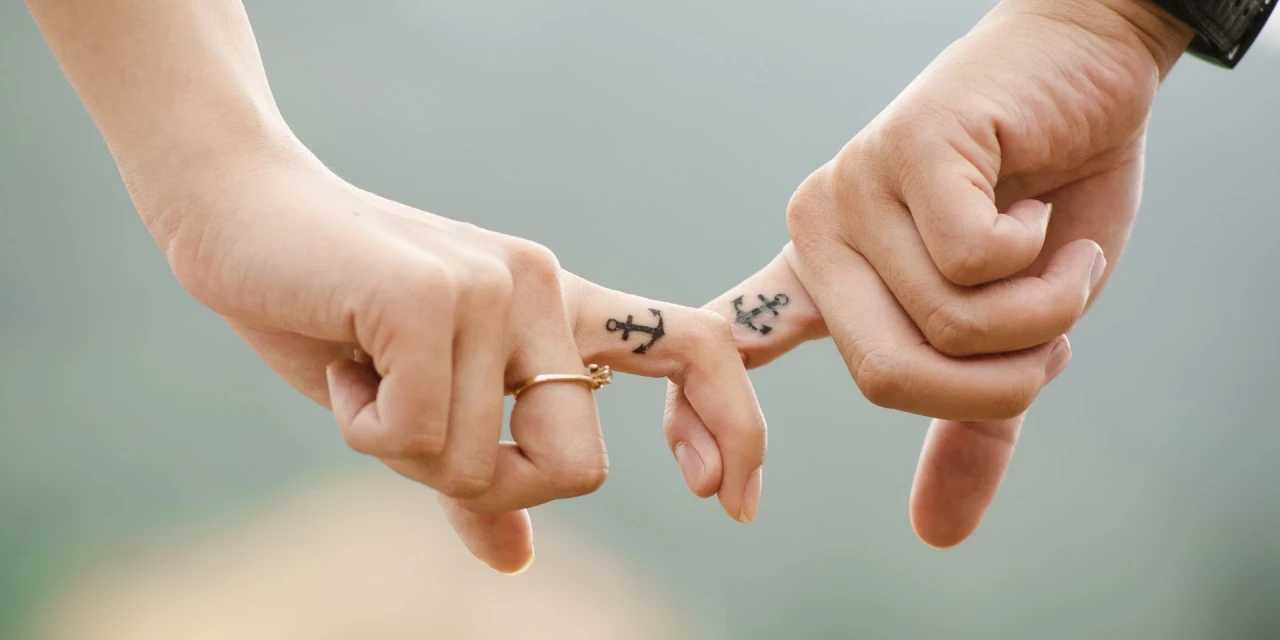 holding hands couple with quotes