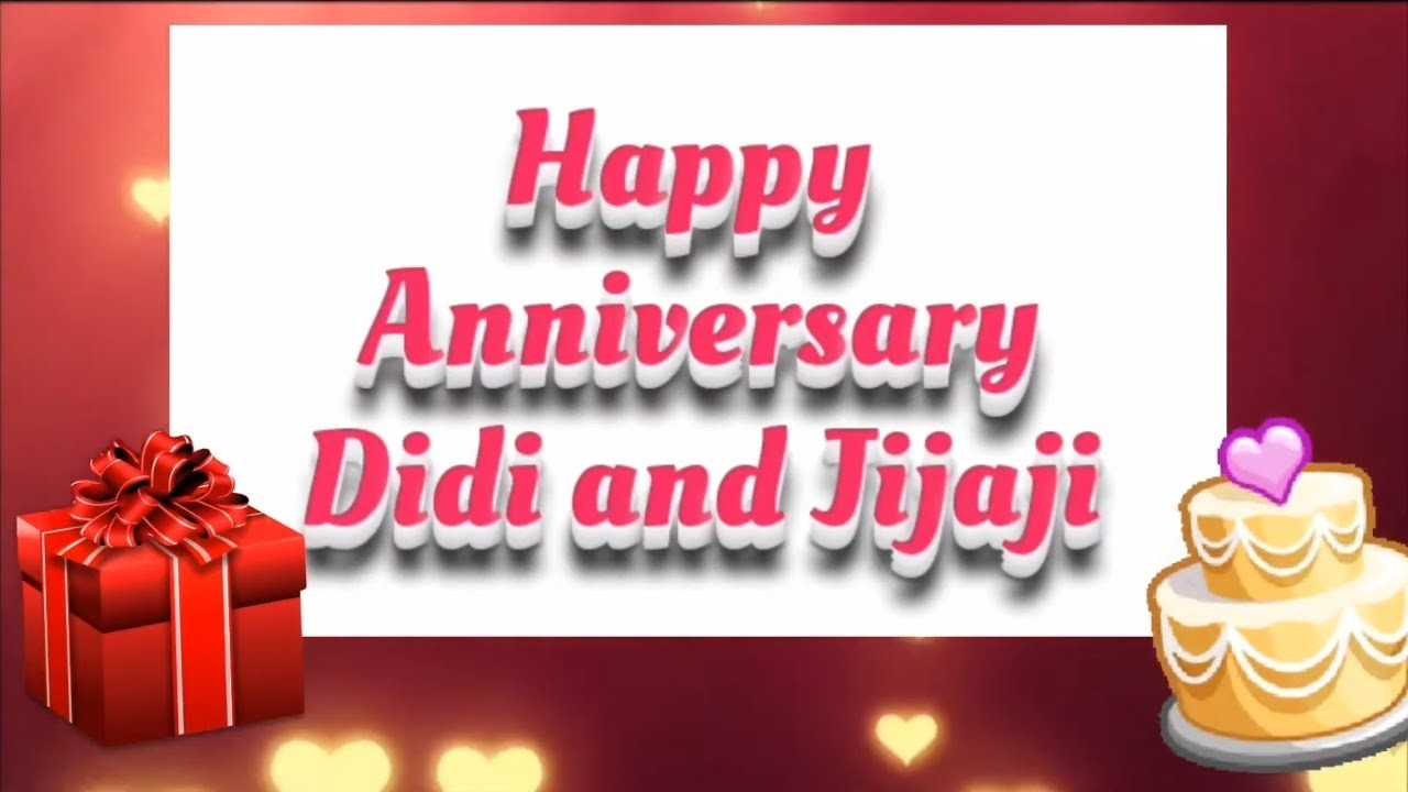 Happy Marriage Anniversary Wishes Di and Jiju.tring