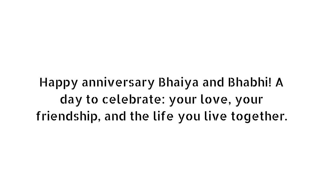 Happy Anniversary Bhaiya Bhabhi Wishes.tring