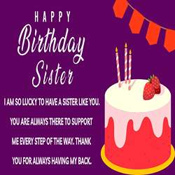 Short Birthday Wishes for Sister Images.tring