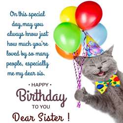 Happy Birthday Wishes to My Lovely Sister Images.tring