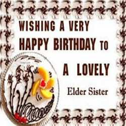 Heart Touching Birthday Wishes for Elder Sister Images.tring