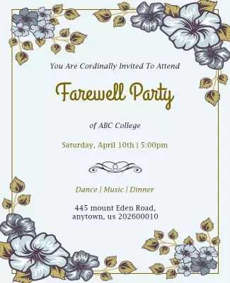 farewell invitation for seniors