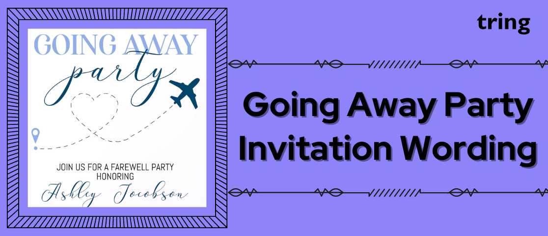 Farewell Gathering Wording