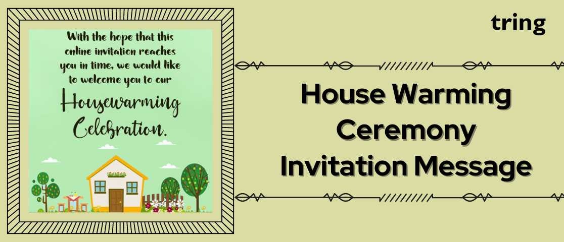 Sample Invitation Wordings: Housewarming