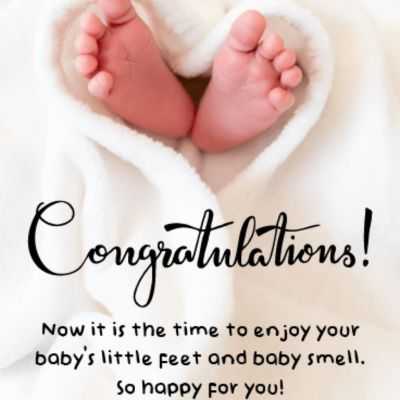Biglietto Di Auguri Per Nascita In Inglese 'Congratulations New Parents' - Formato 145x145 Mm, Carta Riciclata 350g