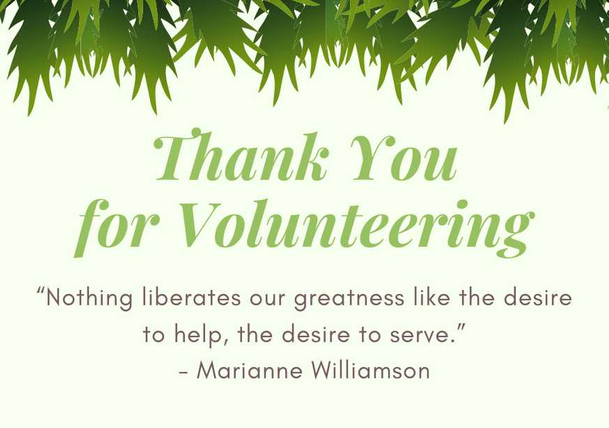 thank you for volunteering quotes