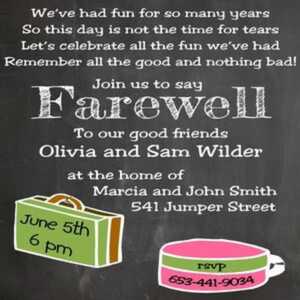 100+ Invitation Message Ideas For Farewell Party With Images