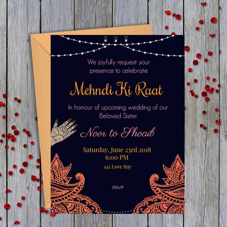 Buy Custom Indian Wedding Invite for Haldi and Mehendi Ceremony Online in  India - Etsy