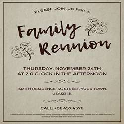 100 Family Reunion Invitation Wording Ideas To Bring Your Family ...