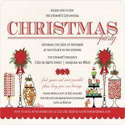 office christmas party invitation wording