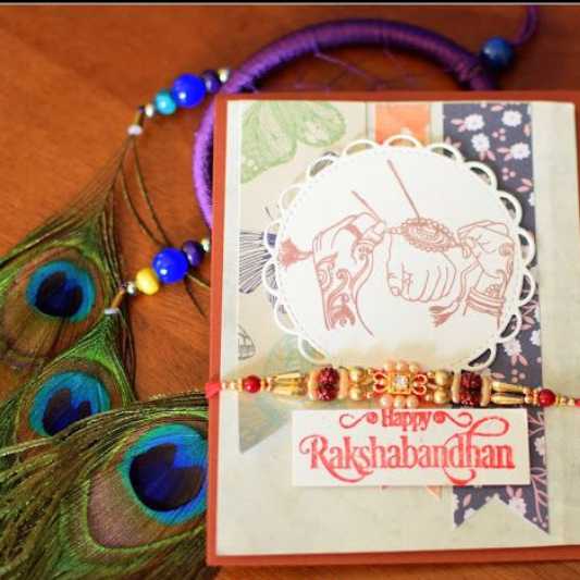 Handmade Traditional Rakhi Cards