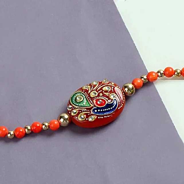 Hand-painted Stone Rakhi