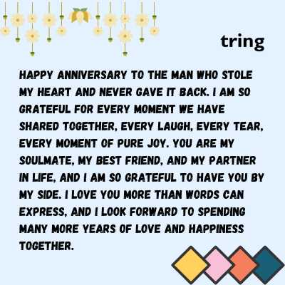 Long Happy Anniversary Wishes For Husband