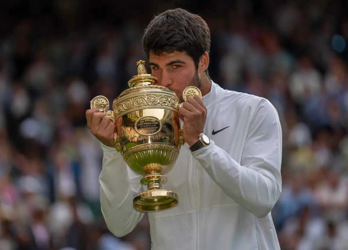 Carlos Alcaraz defeats Novak Djokovic to claim the Wimbledon Title