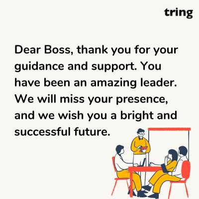 Farewell Messages For Boss