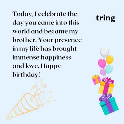 Heart-Touching Birthday Wishes for Brother in English 