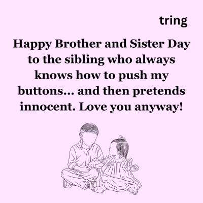 Funny Brother and Sister Day Wishes